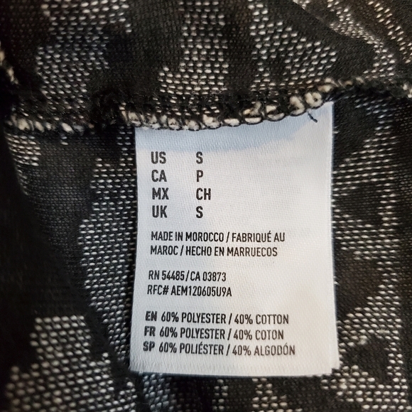 American eagle printed long sleeve open front cardigan - Picture 10 of 11